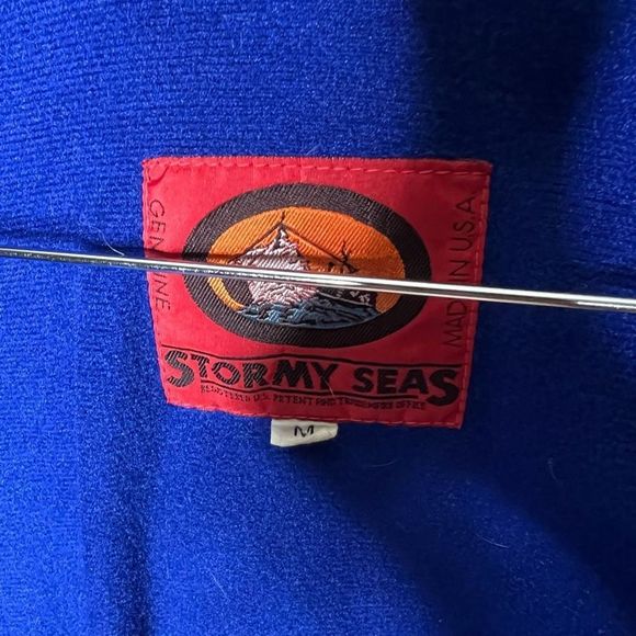 Stormy Seas Full Zip Jacket Made In USA Medium - Picture 6 of 6